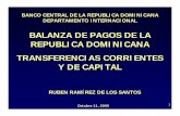 BALANZA DE PAGOS DE LA REPUBLICA DOMINICANA ... - Programa de …€¦ · 1 banco central de la republica dominicana departamento internacional banco central de la republica dominicana