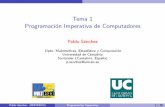 Tema 1 Programación Imperativa de Computadores · Programacion Orientada a Objetos con Java. Thomson Paraninfo, 2007. Bertrand Meyer. Construccion de Software Orientada a Objetos.