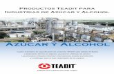 Azúcar y Alcohol - teadit.com y alcohol_ESP.pdf · Productos Teadit para Industrias de Azúcar y Alcohol Cuadro orientativo de especificación de productos TEADIT para sellado de