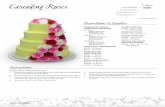 Cascading Roses As Shown · 2017-08-29 · 1. Adhiere, con una pequeña cantidad de creama, ... Nro. 2, dibuja espirales en verde neón a cada lado ... Pega las columnas a la placa