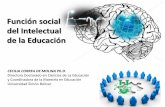 Función social del Intelectual de la Educación · 2012-08-27 · Directora Doctorado en Ciencias de La Educación y Coordinadora de la Maestría en Educación ... DEBATE PARA AMÉRICA