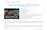 “Biutiful”. Reseña sobre la película “Biutiful” (2010), de ... · Eduard Fernández, Piero Verzello, Ana Wagener Guión: Alejandro González Iñarritu Web: Distribuidora