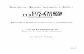 Guía para la presentación del Examen General de ...posgrado.fca.unam.mx/docs/egc_2017/maestria/guias/Guia_MAFIN.pdf · Unida d Temas Horas 1 Estadística descriptiva 1.1 Procesamiento