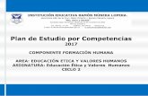 Plan de Estudio por Competencias - … · IE Ramón Múnera Lopera | Plan de Área de Educación Ética y Valores Humanos CICLO 2. 2017. Asumo Una postura critica frente a la información
