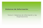 Sistemas de Información - Inicio | Kybele - Grupo de …SI-2010-11]Tema2_SI.pdf · 16/02/2011 Sistemas de Información 2 Bibliografía Principios de Sistemas de Información. R.M.