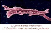 3. Estudi i control dels microorganismes 2. Les … · Exemples: formaldehid o glutaraldehid. — Desinfectants: Eliminen microorganismes, però no les espores. Es solen utilitzar