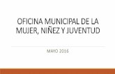 OFICINA MUNICIPAL DE LA MUJER, NIÑEZ Y JUVENTUDportalunico.iaip.gob.hn/Archivos/SANMIGUELITO1/Planeacion y... · OFICINA MUNICIPAL DE LA MUJER, NIÑEZ Y JUVENTUD MAYO 2016. Actividades