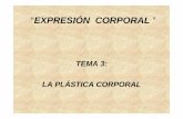 EXPRESIÓN CORPORALEXPRESIÓN CORPORALocw.upm.es/didactica-de-la-expresion-corporal/.../Material/tema3.pdf · La Plástica Corporal:La Plástica Corporal: Capacidad del cuerpo humano