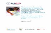 Piloto de introducción de oxitocina en el sistema de ... · Materno Infantil (MCHIP) , PATH, ChildFund Honduras y USAID Honduras, condujeron un piloto de introducción de oxitocina