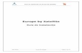 Guía de instalación de Europe By Satellite · 8 Mapa de curvas de nivel de compensación de la polarización a 4,8˚ E..... 14 9 Diámetros de ...