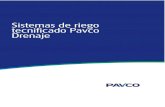 Sistemas de riego tecnificado Pavco Drenajeelectrotuboscym.com/img/pavco/riegoTecnificado004.pdf · Sistemas de riego tecnificado Pavco Drenaje . PAX ... periódicamente para limpieza