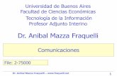 Dr. Anibal Mazza Fraquelliprofesorfraquelli.com/FILES/TECNO/A_03-03-01_COMM/02-75000... · Sintaxis: Formato de los datos. Niveles de señal. Semántica: Información de control.