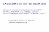 LAS NORMAS ISO 9001 EN EDUCACIÓN - … · • Proceso de mejora integral de toda la institución escolar, tendiente a obtener la certificación ISO 9001:2008 ... Narodowski, Susana