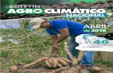 EDICIÓN - minagricultura.gov.co Publicos/boletin... · Abril 2018 4 En términos de predicción climática se prevé que abril presente volúmenes de precipitación por encima de