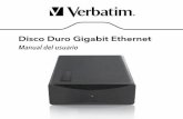 Disco Duro Gigabit Ethernet - verbatim.com · Buscar en Mi PC ... Para hacer copias de seguridad de los archivos en la unidad de disco NAS utilizando Nero, primero debe asignar una