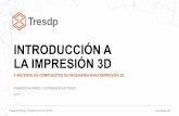 INTRODUCCIÓN A LA IMPRESIÓN 3D - tresdp.com · Tresdp 3d Printing-IMPRESIÓN 3D PARA TODOS Introducción rápida a la impresión 3D: Historia, Tecnologías, Materiales, Aplicaciones,