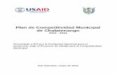 Plan de Competitividad Municipal de Chalatenango · 3.1 Generalidades ... y de 6.88 y posición 13 para el ... promueve el emprendedurismo, las formas de asocio público privado para