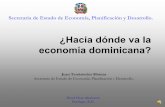 ¿Hacia dónde va la economía dominicana? - economia.gob.do · ... con relación a la década ... cayó en los 80s en el marco de la crisis de la deuda, y ... la República Dominicana