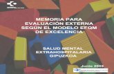 MEMORIA PARA EVALUACIÓN EXTERNA SEGÚN EL MODELO EFQM DE ... · salud mental extrahospitalaria gipuzkoa junio 2005 memoria para evaluaciÓn externa segÚn el modelo efqm de excelencia