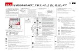 B.E.G. PD9-M-1C(-GH)-FT - luxomat.comGH_E.pdf · Comprobar la pila: Abrir el compartimento de la pila presionando el muelle de plástico ... al utilizar el mando a distancia. LUXOMAT®