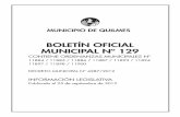 BOLETÍN OFICIAL MUNICIPAL Nº 129 - quilmes.gov.arquilmes.gov.ar/pdf/boletines/boletin-129.pdf · Boletín Oficial Municipal, 25 de septiembre de 2012 7 Que a su vez el Artículo
