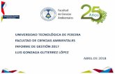 Facultad de Ciencias Ambientales - media.utp.edu.co · 1. La necesidad de equipos de laboratorio tienen otras fuentes de financiación a través de inversión ... Perú Universidad
