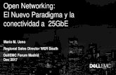 Open Networking: El Nuevo Paradigma y la …€¦ · El Nuevo Paradigma y la conectividad a 25GbE Mario M. Ueno Regional Sales Director WER South DellEMC Forum Madrid ... • DCB-enabled,