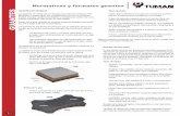Normativas y formatos guantes - bresme.com TUMAN.pdf · Fibra de vidrio, Alta resistencia al corte y a la temperatura. Spandex Fibra sintética, elastano, de gran elasticidad y ajuste.