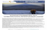 ECUADOR ASCENSIONES 2016 - tarannatrekking.com€¦ · montañas con muy pocos días de aclimatación. En Taranna creemos para el común de los montañeros se ... DIA 6 11-AGO ASCENSION