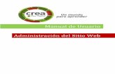 Administración del Sitio Web - Políticasblogs.ceibal.edu.uy/plataformas/wp-content/uploads/2014/11/CREA... · informativo desde una fuente web originario de una página web para