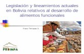 Legislación y lineamientos actuales en Bolivia relativos … · ORIGINARIOS DE BOLIVIA. Alta diversidad étnica, lingüística y cultural: ... Mapa buscar. Conocimiento tradicional: