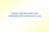 ESPECTROSCOPÍA DE ABSORCIÓN MOLECULAR Molecula… · Aplicaciones Analíticas ... “Fundamentos de Química Analítica”, Thomson & Paraninfo, Madrid, 2005 3. ... Vibraciones
