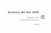 América del Sur 2020 - iirsa.org cruz03... · inversiones puede resultar en un beneficio mayor que el de la ... Mejoría de trazado, conservación y operación, ... Equip. / Custo