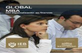 GLOBAL MBA - Instituto de Estudios Bursátiles IEB ... · El curso está dirigido a titulados universitarios que quieran ... • Corrección de los ejercicios y casos prácticos propuestos