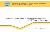 Manual de Organización y Funciones - fbauabjo.mxfbauabjo.mx/docs/manual-funciones.pdf · UABJO, delimitando la s funciones de cada una de sus puestos académicos y administrativos,