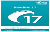 Readiris 17 - irislink.com · Activar Readiris ... Los procedimientos descritos en esta documentación están basados en los sistemas operativos Windows 7 y Windows 10.