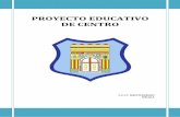 PROYECTO EDUCATIVO DE CENTRO · claustro proyecto curricular de centro (pcc) equipo directivo programaciÓn general anual del centro (pga) proyecto educativo c.e.i.p. mediterrÁneo
