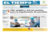 PREGUNTA DE LA SEMANA: CNE amplió a 421 los …media.eltiempo.com.ve/.../66/diario/docs/0644276001487298759.pdf · COMICIAL // TOLDAS TENDRÁN DOS DÍAS ADICIONALES SI NO LOGRAN