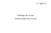 Catálogo de cursos Universidad Finis Terrae · Cada asignatura divide sus créditos en partes igual en ... dibujos técnicos de plantas, cortes y ... aproximación a las medidas