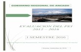 EVALUACION DEL PEI 2012 – 2016 - Gobierno Regional de … · la coyuntura que viene atravesando el Gobierno Regional de Ancash, sobre todo en el continuo relevo de funcionarios