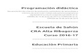 Escuela de Sahún CRA Alta Ribagorza - escuelarural.net · Se inicia en el trabajo cooperativo, ... mostrando habilidad para trabajar tanto individualmente como de manera colaborativa