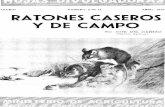 ^tADRID NUMERO 6-50 H ABRIL 1950 RATONES CASEROS Y … · El ratón campesino. El verdadero "ratón de campo" . ... tiene la cola más corta y los ojos rnenos salto- ... conchas de