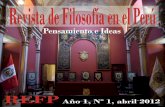 REFP 1 abril 2012 completa.pdf · filosófica en el Perú, siguiendo el pensamiento de maestros sanmarquinos como Augusto Salazar Bondy, Raimundo Prado Redondez y María Luisa Rivara