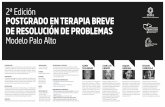 POSTGRADO TERAPIA BREVE 2017-18 - isbar.es · Juan Luis Linares como representantes de ambos modelos. METODOLOGÍA El curso se estructura mediante un módulo teórico y un módulo