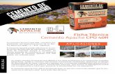 Ficha Técnica Cemento Apache CPO 40R · El Cemento Apache CPO 40R satisface ampliamente las especificaciones de la Norma Mexicana NMX – C – 414 - ONNCCE. El Cemento Apache puede
