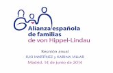 Madrid, 14 de junio de 2014 - Bienvenidos a Alianza VHL · Actualizado a 1 de junio de 2014 1 - 3 . ... Nuestros principales problemas •Desconocimiento de la enfermedad por parte