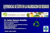 Dr. Carlos Romero Batallán - conama11.vsf.es · El pienso base se mezcla con los otros compuestos nutrientes (trigo y maíz) y ... tratamiento fermentativo de lixiviados procedentes