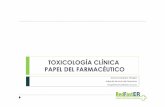 TOXICOLOGÍA CLÍNICA PAPEL DEL FARMACÉUTICOgruposdetrabajo.sefh.es/redfaster/GIMUR2014/15-toxicologia... · o funcionales e incluso provocar la muerte” ... Unión al tóxico en