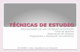 TÉCNICAS DE ESTUDIO - IES Ramón y Cajaliesramonycajal.es/assets/tecnicas_de_estudio_iii.pdf · TOMA DE APUNTES II ... del trabajo diario de todo el curso. Por tanto, ... tecnicas_de_estudio/examenes