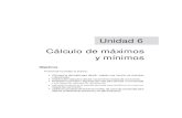 Unidad 6 Cálculo de máximos y mínimos - …gc.initelabs.com/recursos/files/r157r/w13091w/Mate2_Lic_4aEd_06.pdf · crecer y empieza a decrecer, y los mínimos relativos se dan en